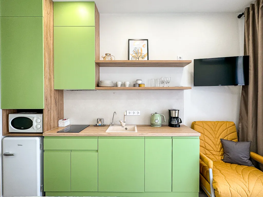 Уютная студия Мята с видом на горы