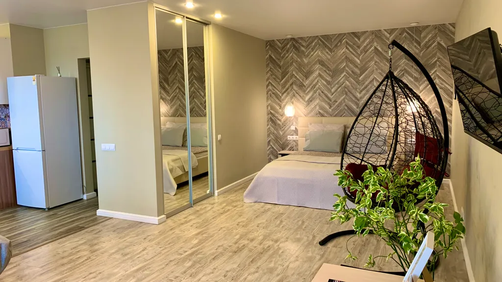 Апартаменты в центре с видом на Волгу