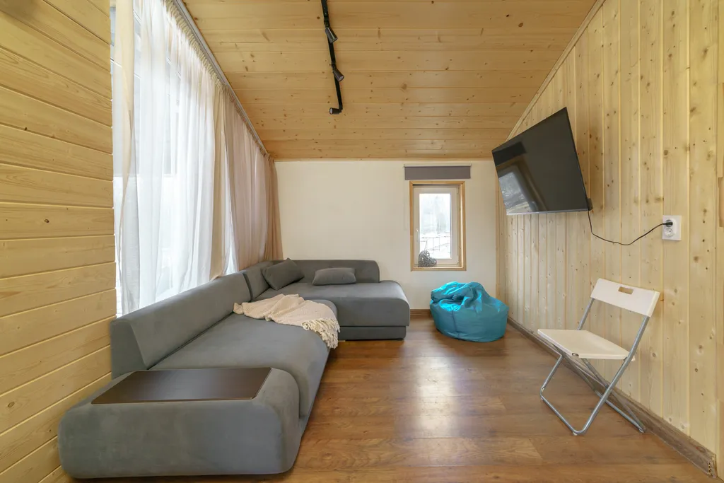 Новый гостевой дом на озере, Загорье дача