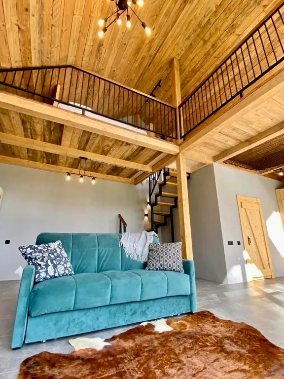 Дом-шале с печью-камином