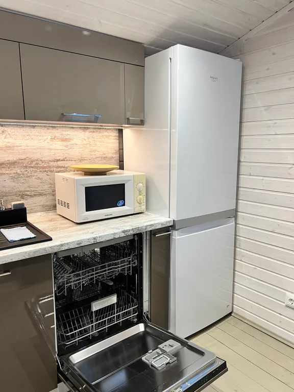 Уютный дом с видом на березовую рощу