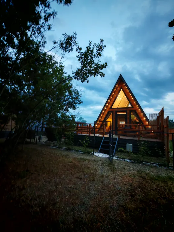 Коттедж Новый уютный А-фрейм дом — Горячий Ключ