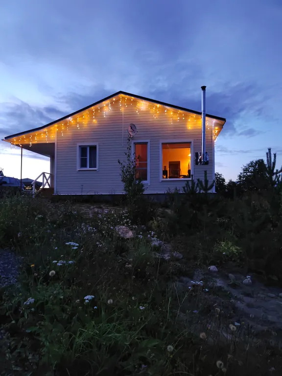 Дом на горе с камином и сауной