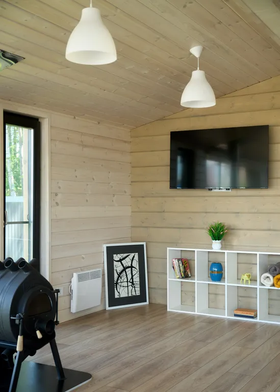 Дом Лахта с  баней на дровах