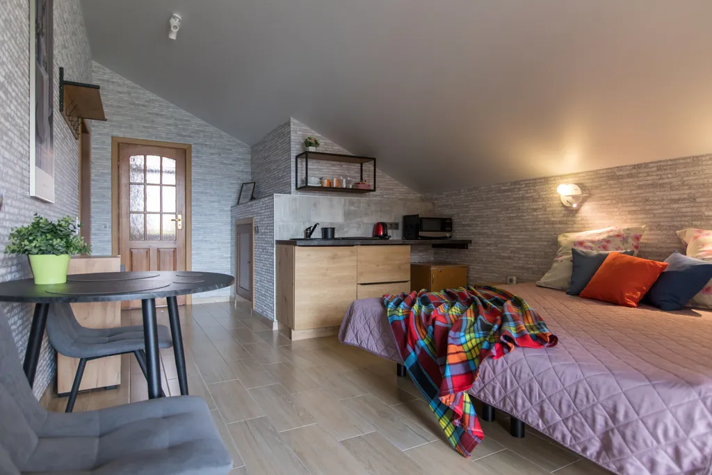 Квартира Квартира Уютная студия в 15 минутах ходьбы от западного пляжа — Зеленоградск