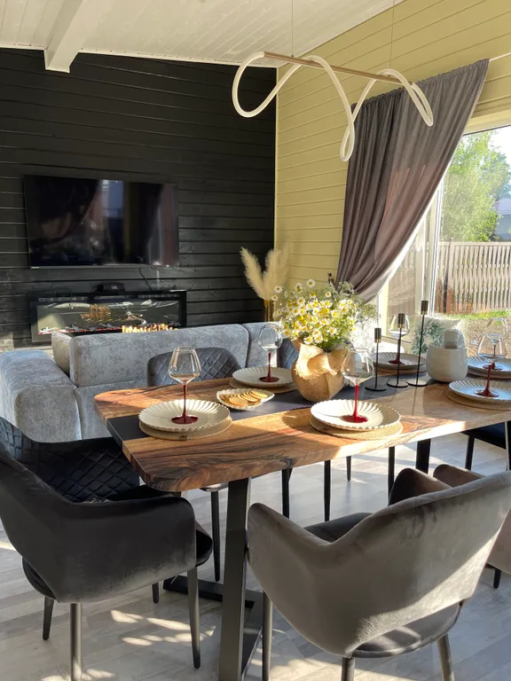 Стильный дом с чаном