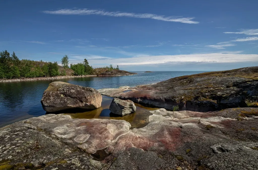 Дом с русской жаркой баней в Карелии