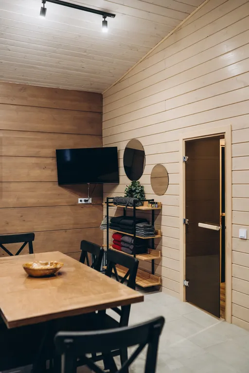 Коттедж с баней, банным чаном и видом на залив