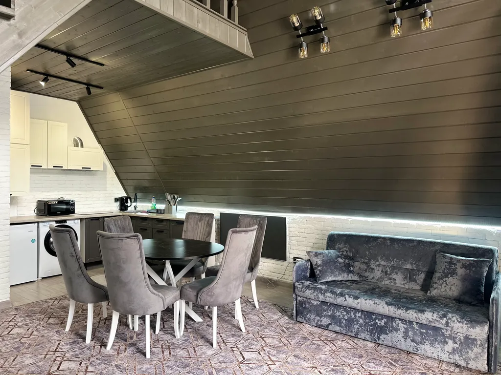 А-фрейм с видом на горы