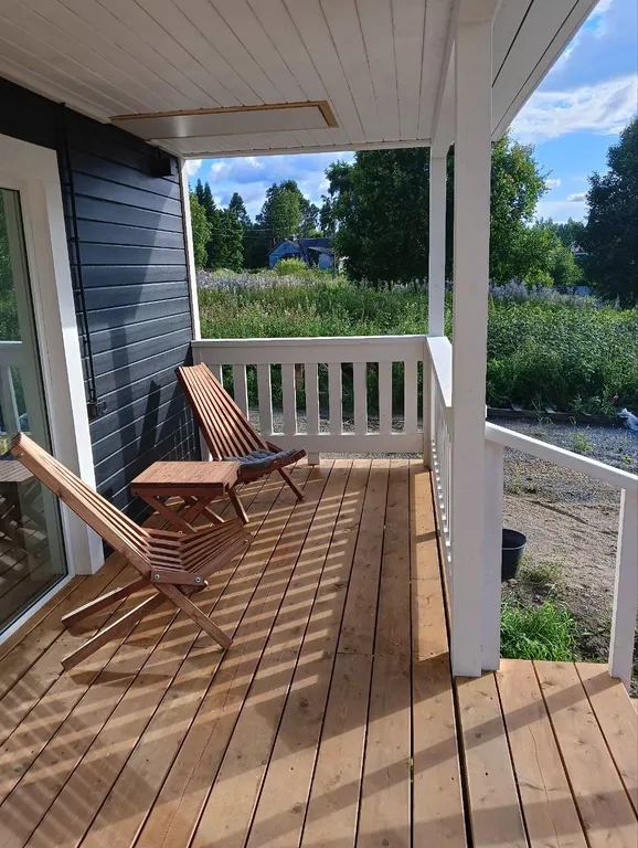 Дом с сауной и камином у леса в Карелии