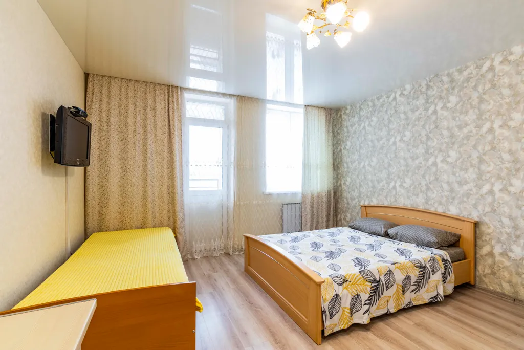 Квартира-студия с балконом для командированных и отдыха