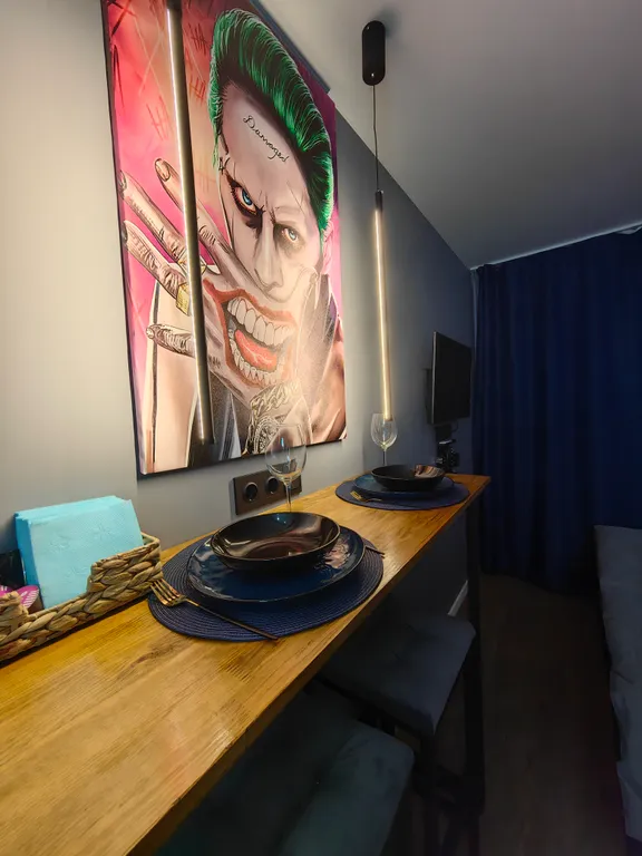 Студия с оригинальным интерьером