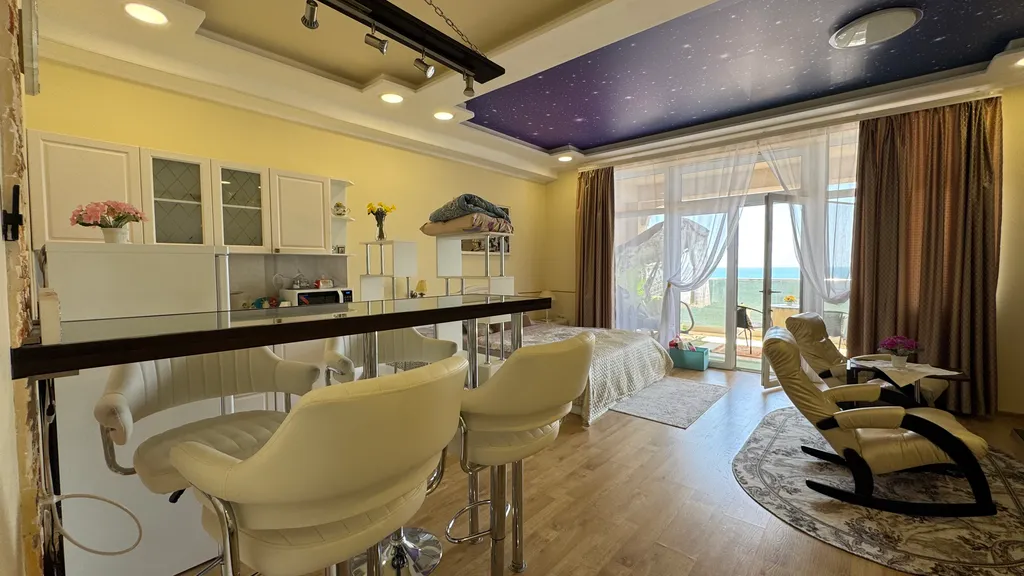 Апартамент с видом на море и звездным потолком Калифорникейшен