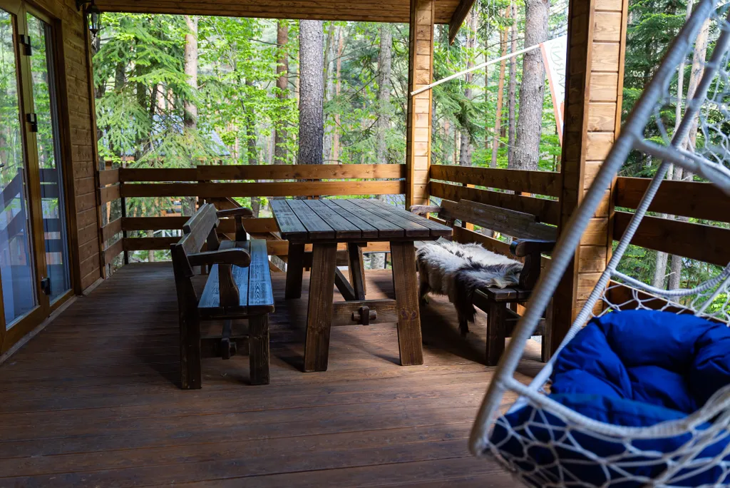 Шале в лесу с видом на горы (до 6-ти человек)