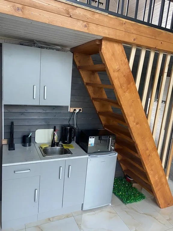 Красивый барнхаус с баней и банным чаном