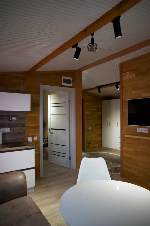 Дом «Барн Хаус» с видом на горы , с купелью на дровах. Баня и Чан