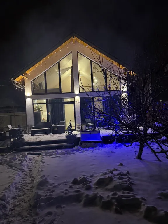 Загородный дом с баней на дровах