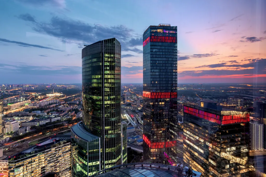 Студия для двоих на 74 этаже с панорамным видом