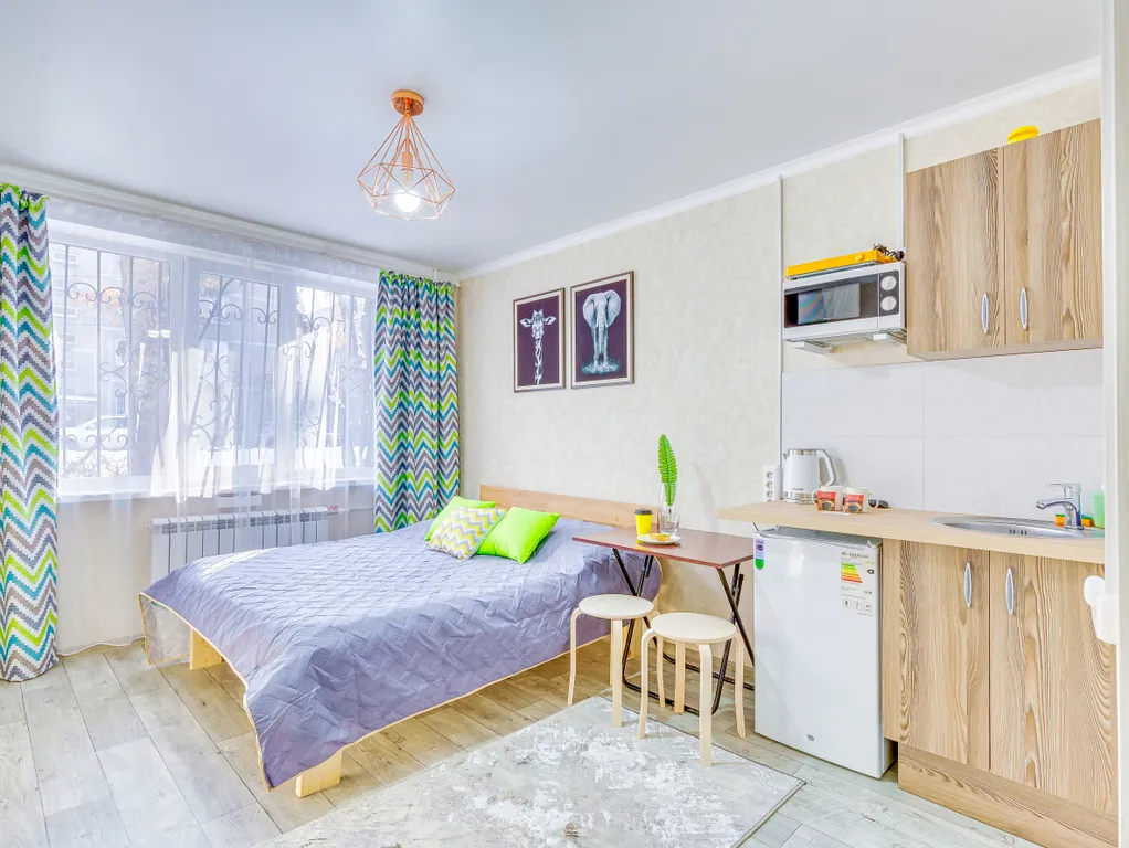 Квартира По-домашнему уютная двухместная студия на Толе би — Весновка — аренда посуточно в Алматы