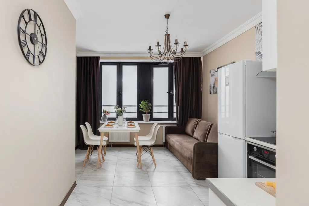 Квартира Апартаменты Symphony с 2 отдельными спальнями в жилом небоскребе — Москва