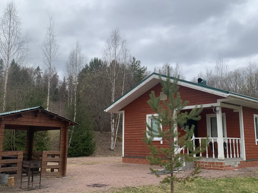 Дом-студия в Карелии с сауной, камином и беседкой