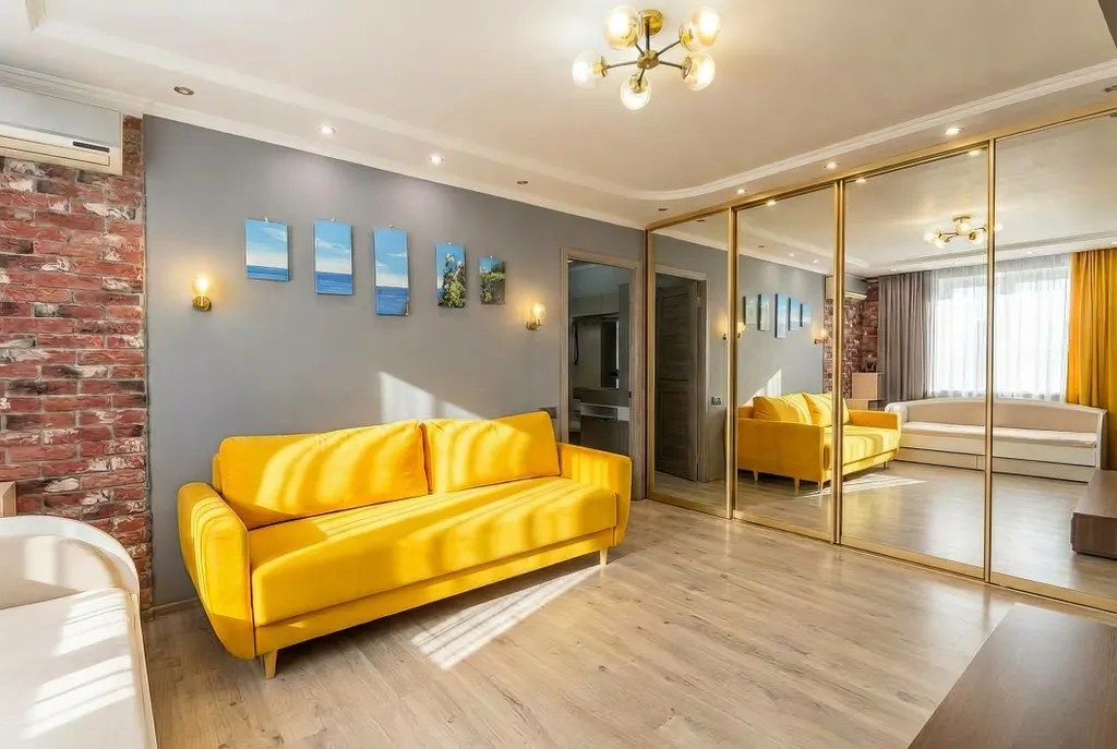 Апартаменты с 3 комнатами у парка победы, 5 отдельных спальных мест