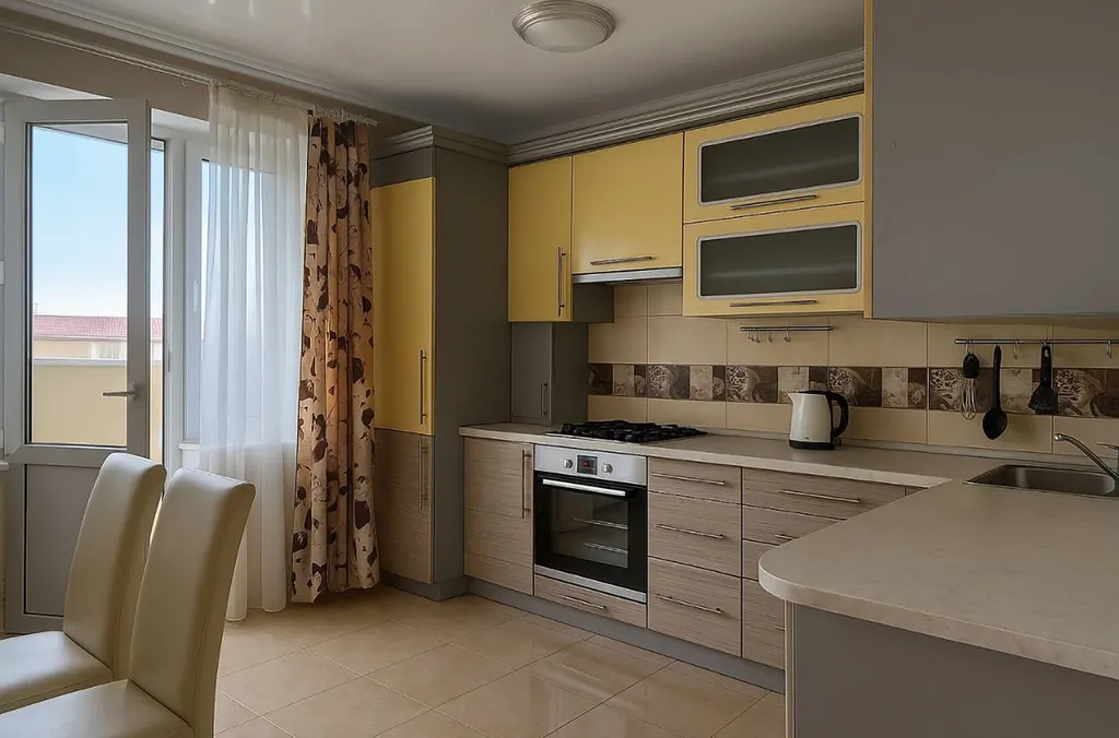 Уютная квартира возле курортной зоны, панорамные виды, камин