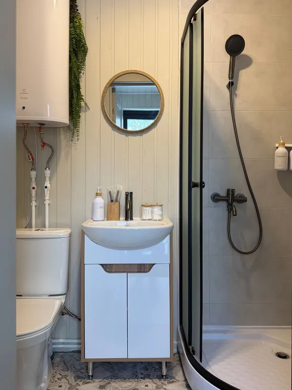 Домик «Роса» на двоих с собственной купелью и проектором