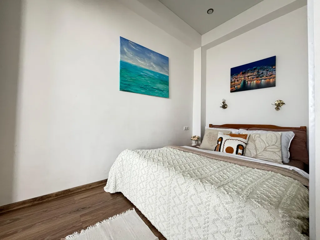 Квартира Квартира Атмосферный апартамент в морском стиле с видом на море в 300м до пляжа — Сириус