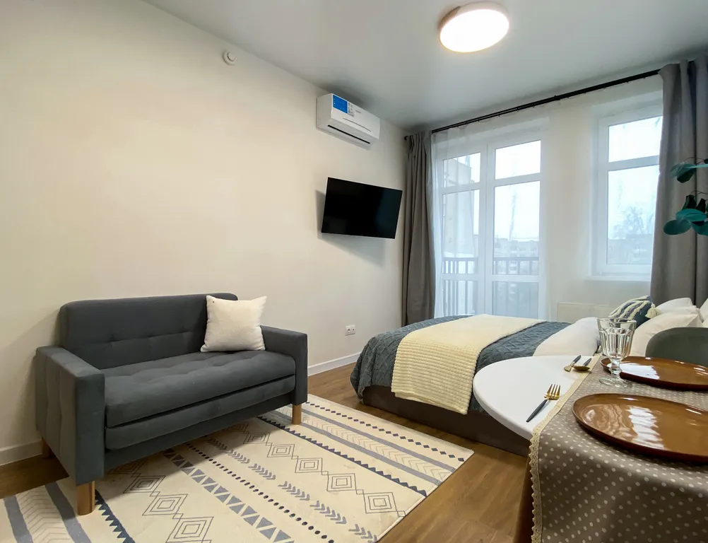 Квартира Квартира Дизайнерская студия апарт-комфорт gray в новом жк сердце Ярославля — Ярославль