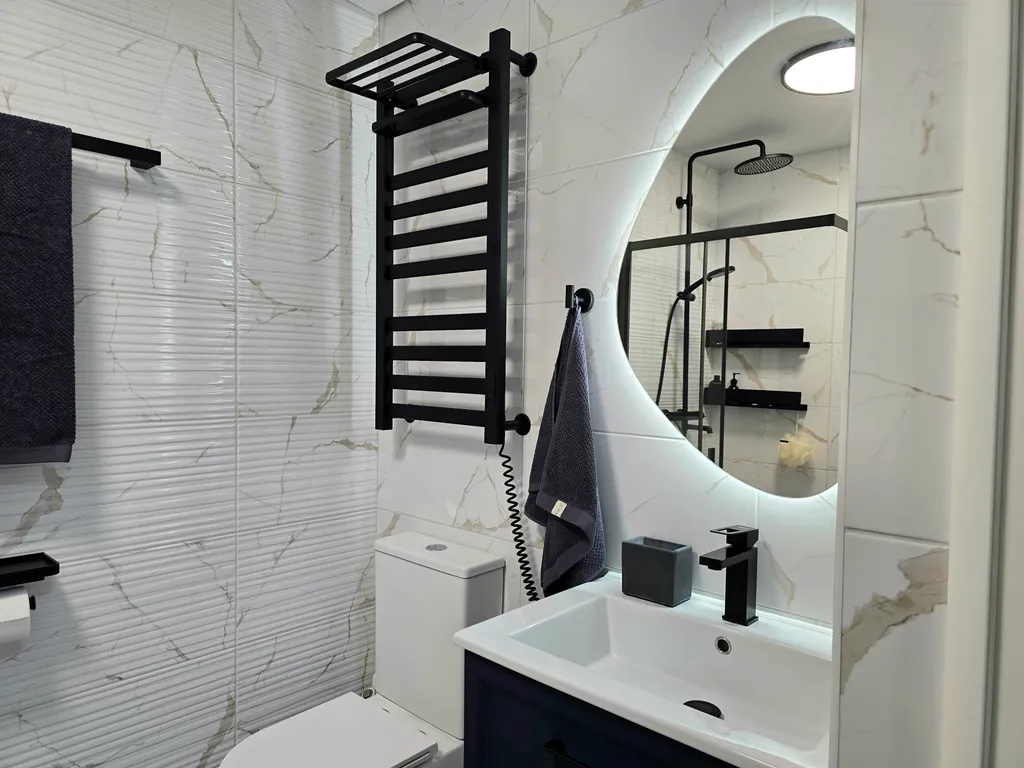 Студия с дизайнерским ремонтом рядом с озером Кара-Кёль