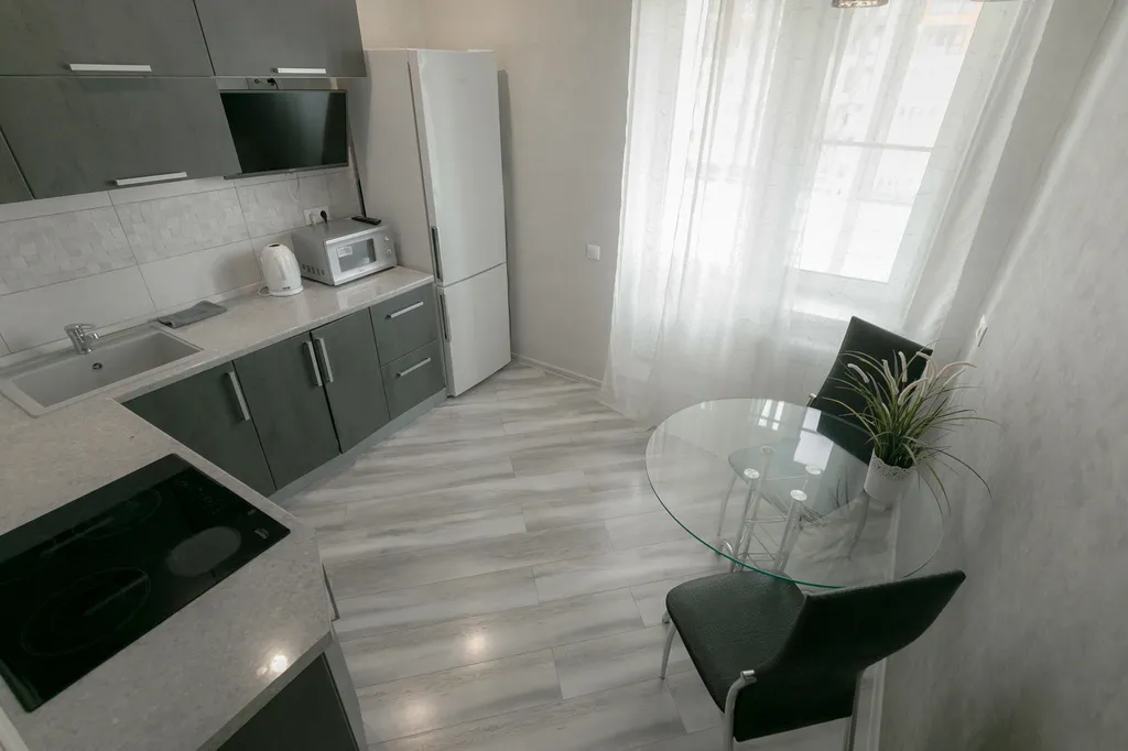 Дизайнерская однокомнатная квартира с камином