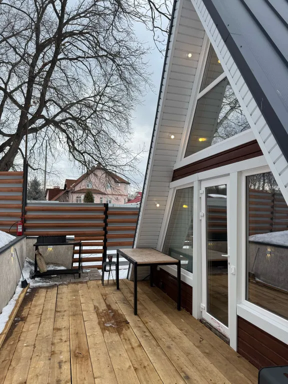 Уютные домики в стиле а-фрейм