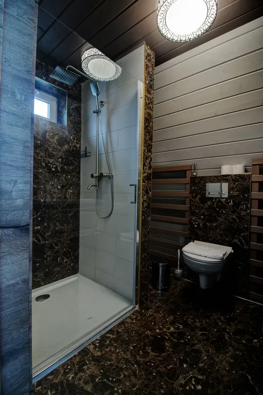 Aframe lux black (Дом на берегу Рыбинского водохранилища)