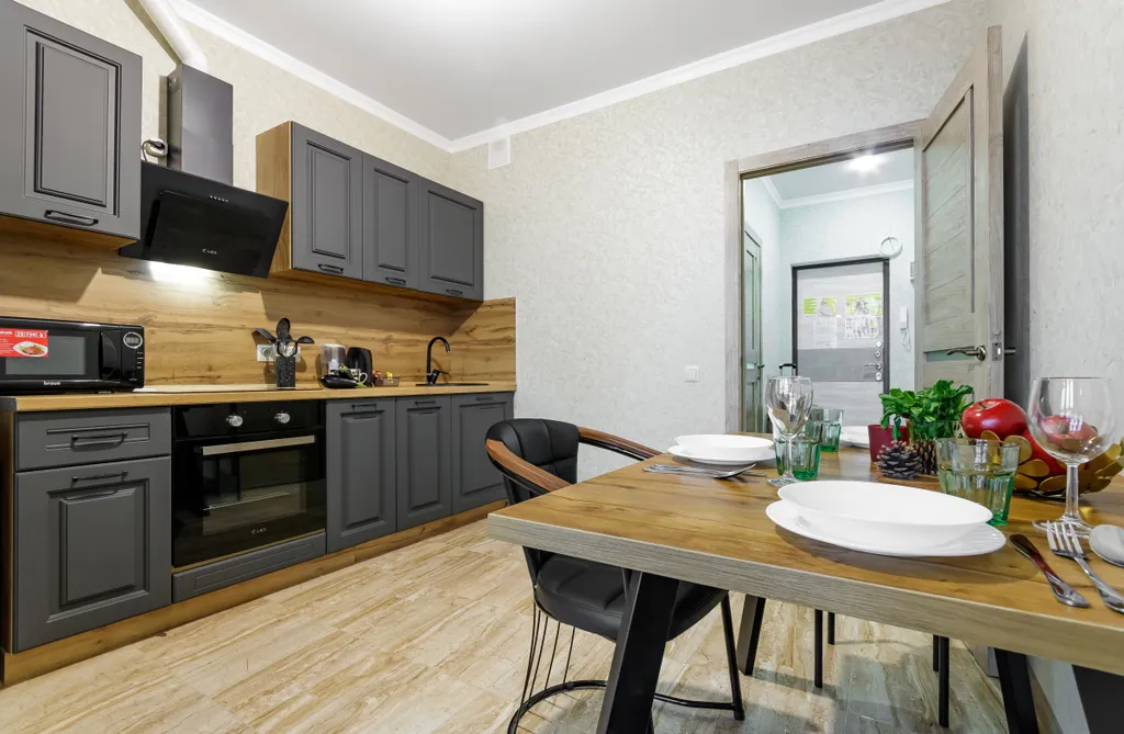 Квартира Квартира Стиль и высота, панорамный балкон, 14 этаж, жк «маршал», smart tv — Краснодар