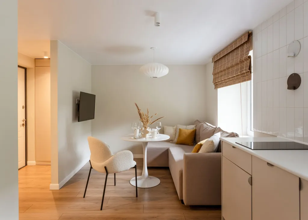 Уютная студия с дизайнерским ремонтом