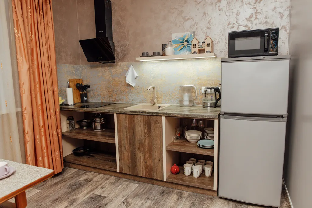 Семейный номер с двуспальной кроватью и раскладным диваном