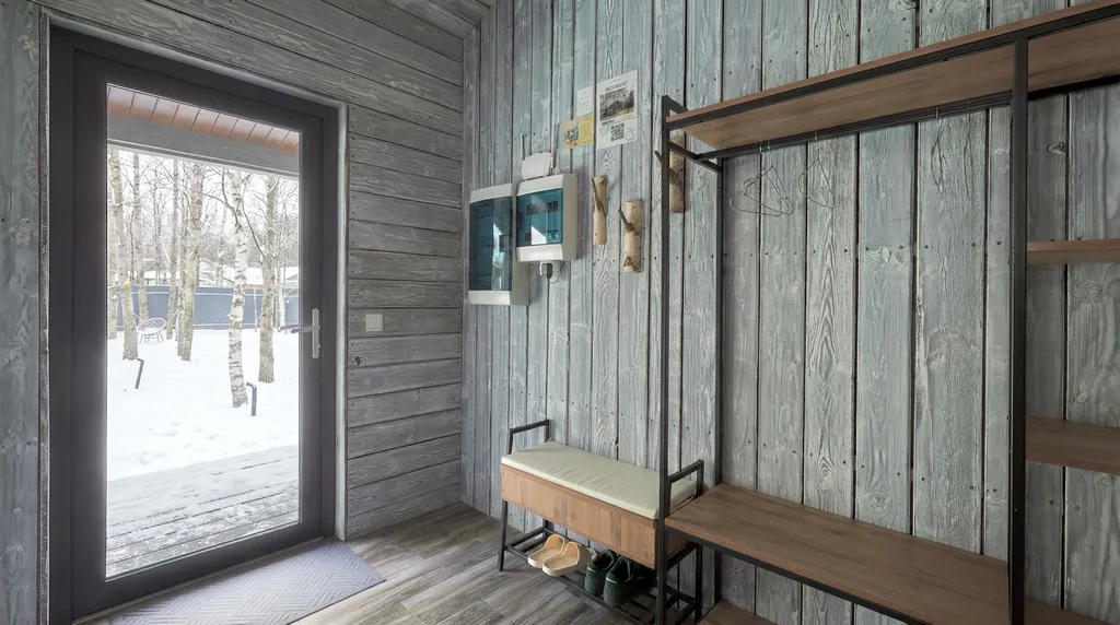 BarnHouse с камином, кондиционером и террасой