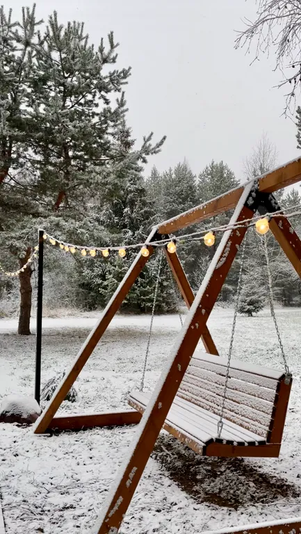 Уникальный купольный дом среди хвойного леса