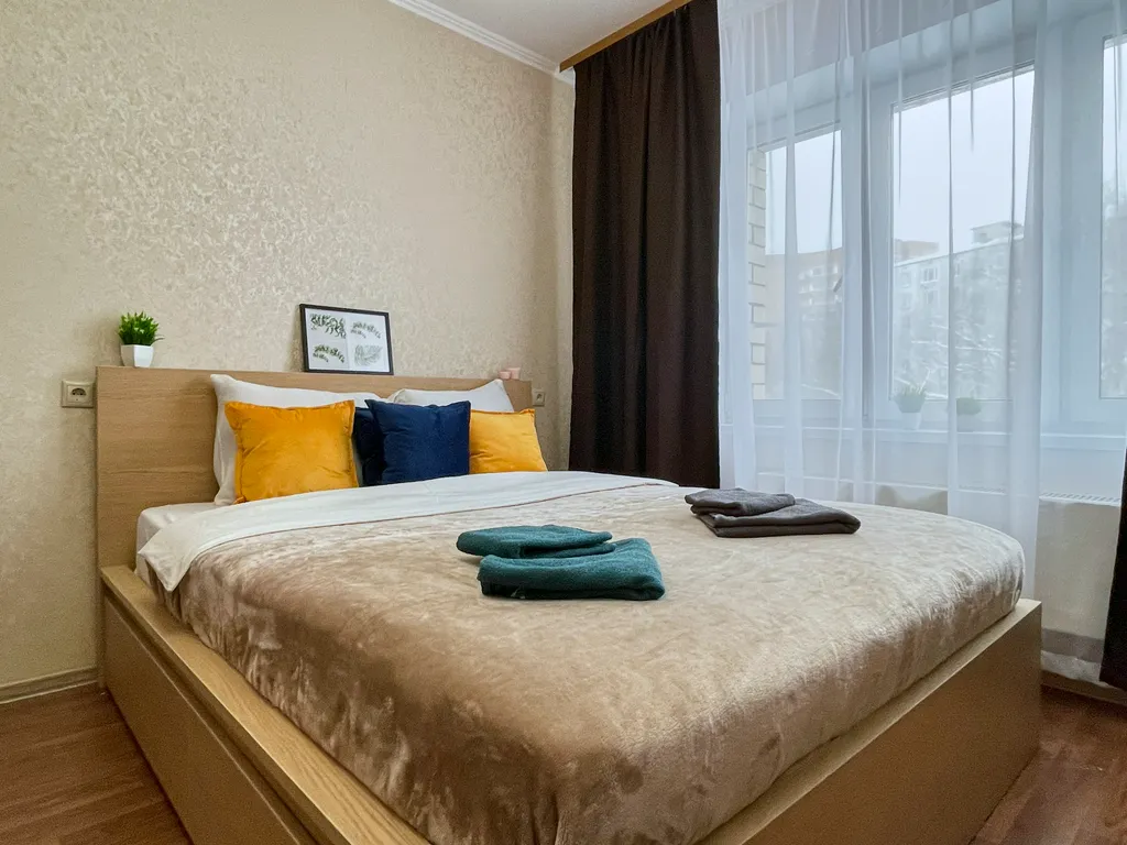 1-комнатная квартира для 1-4 гостей, с большой лоджией