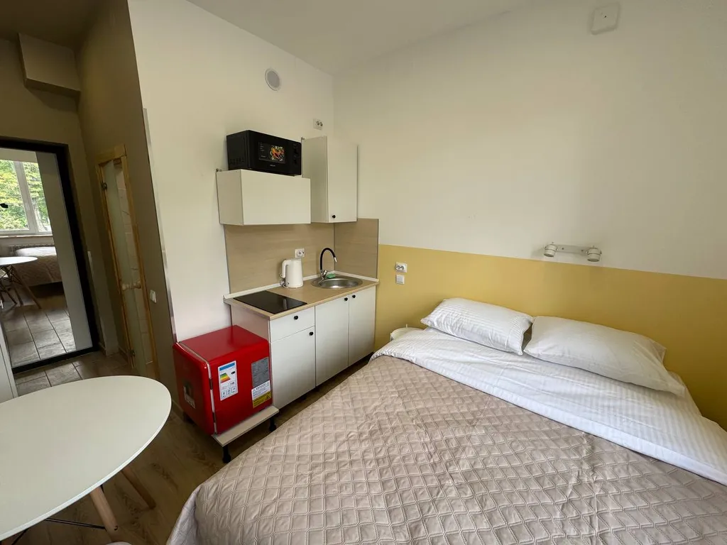 Квартира Новые 2-х местные апартаменты без кондиционера с кухней, амалиенау — Калининград