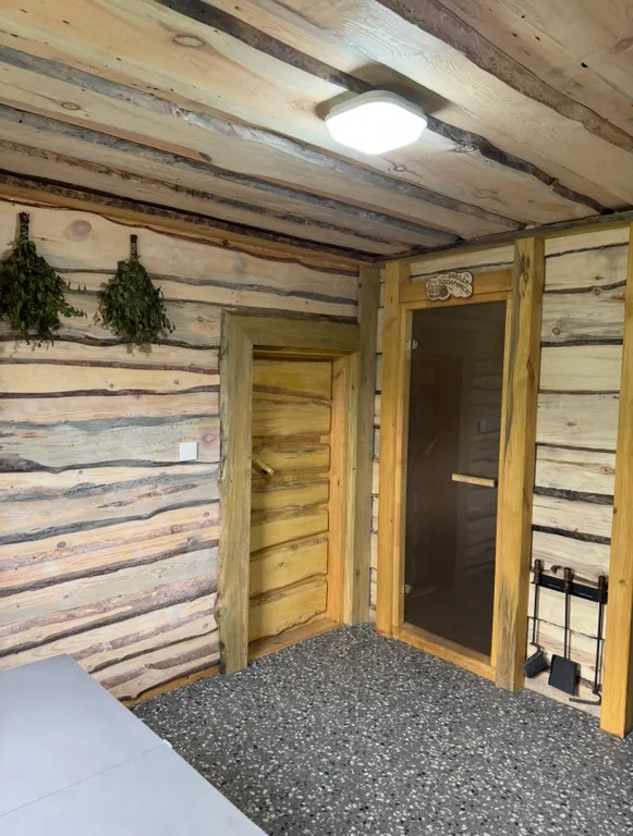 Дом с баней в лесу