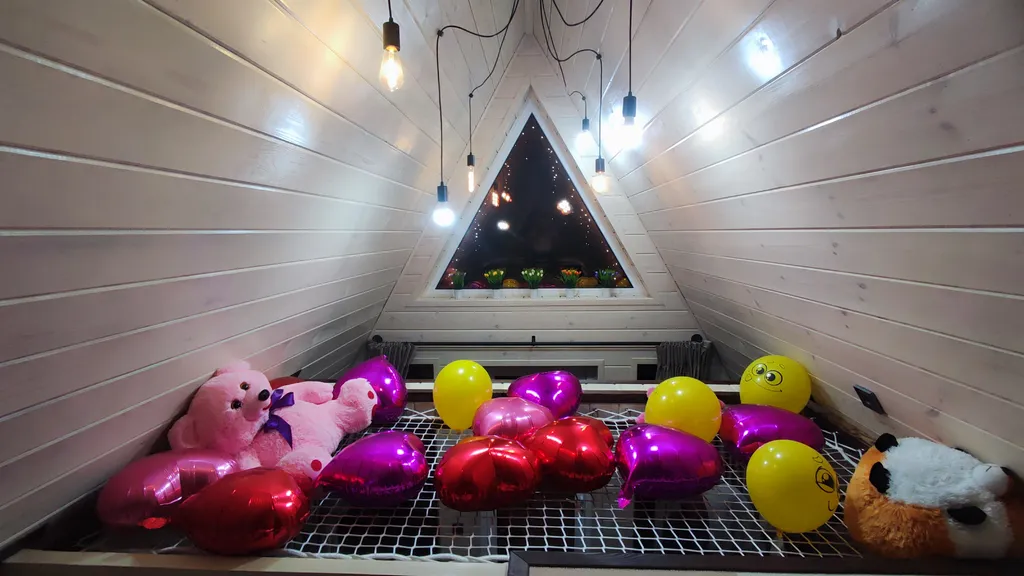 Дом А-фрейм с банным чаном