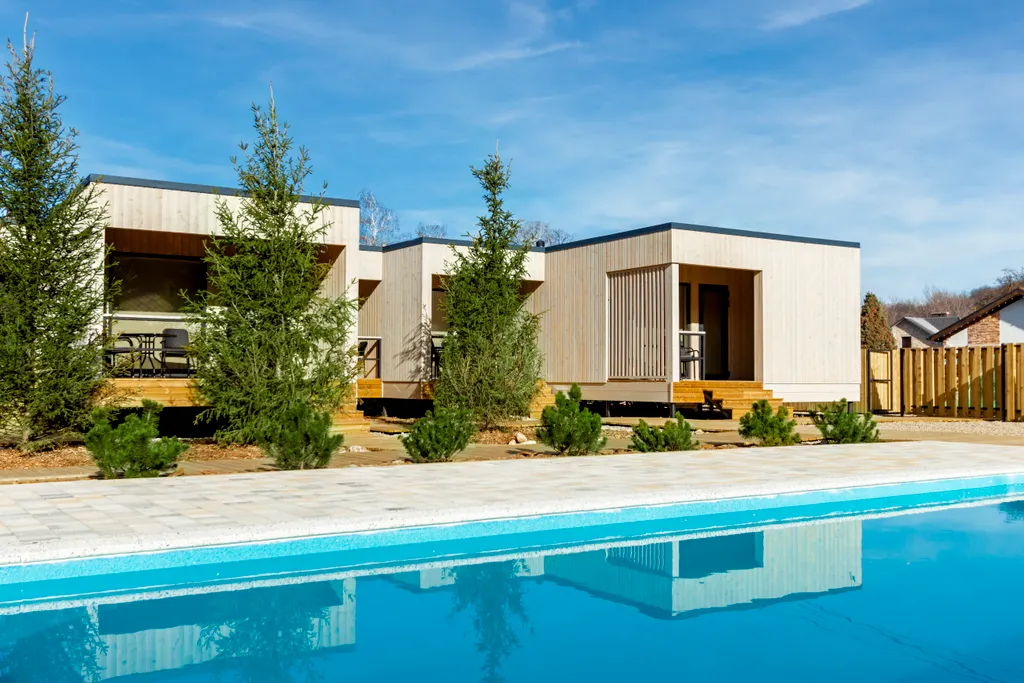 Небольшой домик с видом на Гуамское ущелье