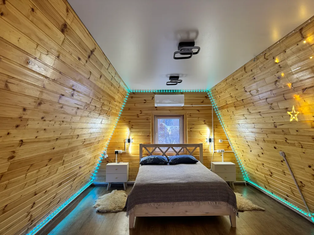 А-фрейм с видом на гору