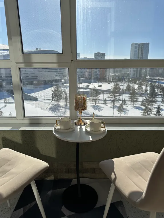 Уютная квартира в центре левого берега с видом на Астану арену