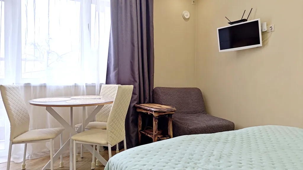 Потрясающий вид с балкона на горы! Идеальная студия в центре для вас