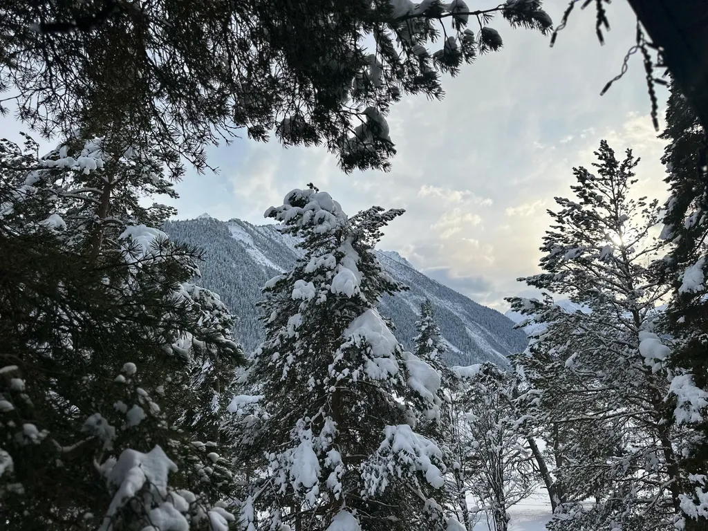А-фрейм с видом на горы