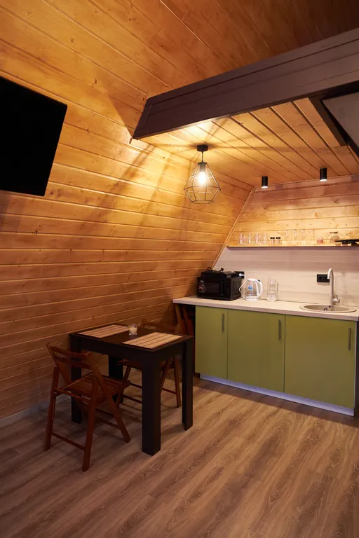 Коттедж Домик A-frame рядом с озером — Светлое