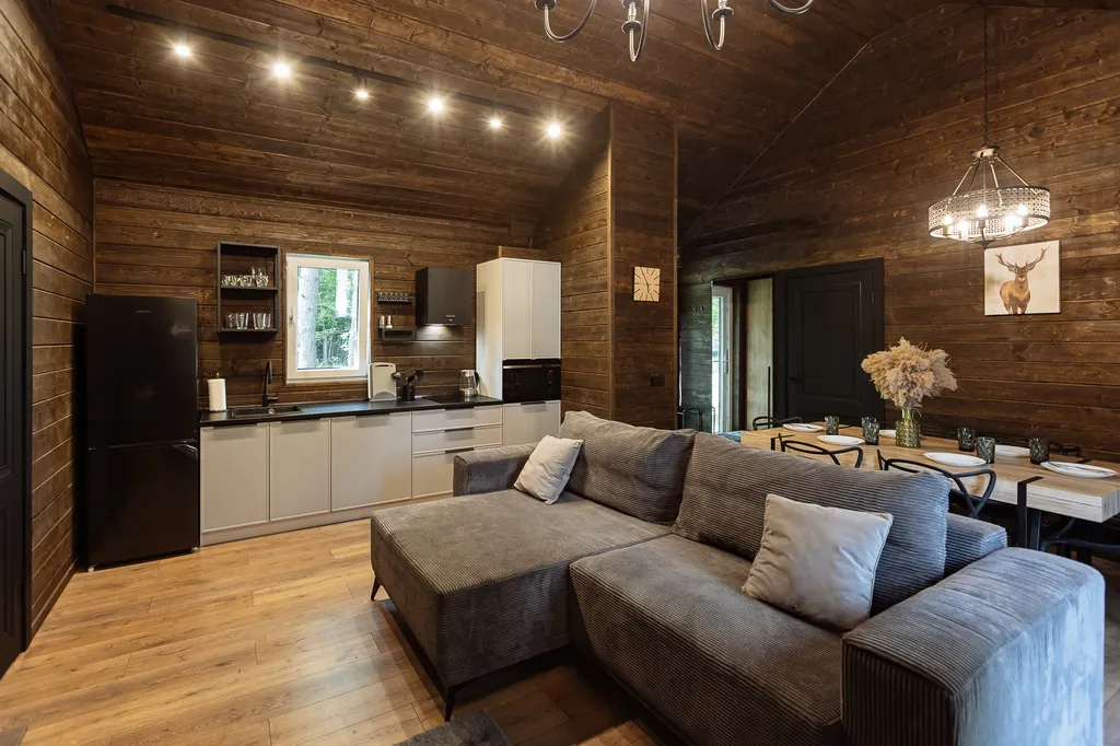 Дом с баней на озере